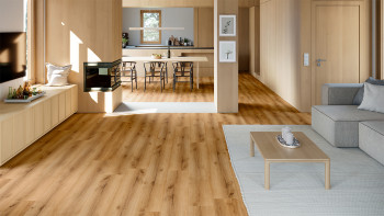 planeo Rigid Klick Vinyl - SolutionX 2in1 BigSize Atelier Oak 1.83m long XL plank | integrated footfall sound insulation (ECF-BS-85)