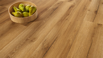 planeo Rigid Klick Vinyl - SolutionX 2in1 BigSize Atelier Oak 1.83m long XL plank | integrated footfall sound insulation (ECF-BS-85)