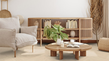 Gerflor click Vinyl - Virtuo 55 Rigid Acoustic HB Blomma Cream | integrated impact sound insulation (39041463)