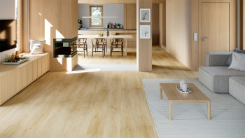 planeo Rigid Klick Vinyl - SolutionX 2in1 BigSize Château Oak 1.83m long XL plank | integrated footfall sound insulation (ECF-BS-83)