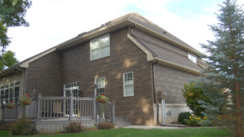 planeo stone-look facade panel - NoviStone Brownstone 1054 x 334 mm