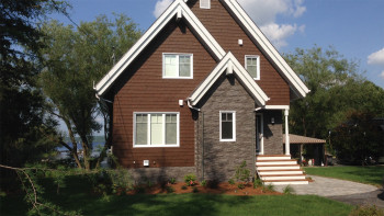 planeo stone-look façade panel - NoviStone Lava 1054 x 334 mm