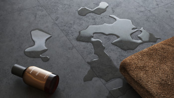 planeo Rigid Click Vinyl - SolutionX 2in1 Anthracite | Impact sound insulation integrated (ECF-0026)