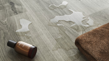 planeo Rigid Click Vinyl - SolutionX 2in1 Oak Light Grey | Impact sound insulation integrated (ECF-0076)