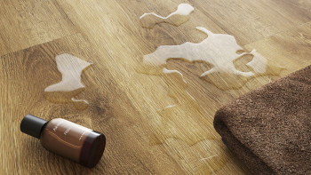 planeo Rigid Click Vinyl - SolutionX 2in1 Oak Dark Brown | Impact sound insulation integrated (ECF-0080)