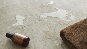 planeo Rigid Click Vinyl - SolutionX 2in1 Concrete Grey Light | Impact sound insulation integrated (ECF-0099)