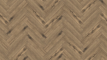 planeo Rigid Klick Vinyl - SolutionX 2in1 Herringbone Oak Natural Brown | Impact sound insulation integrated (ECF-HB-3955)