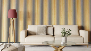 Skaben acoustic panels SilentWall Pro - light brown oak - 250 x 60 cm