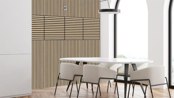 planeo acoustic panel - MixWall Timber Solid Flare Oak 52 x 104 cm | real wood veneer (PLMW-00411A)