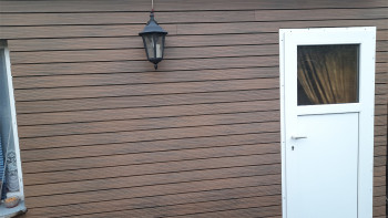 planeo Fassado - WPC Rhombus moulding facade cladding brown