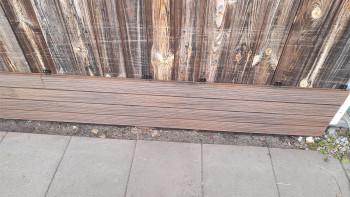 planeo Fassado - WPC Rhombus moulding facade cladding brown