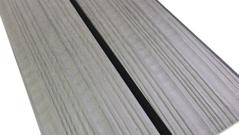planeo Fassado - WPC rhombus strip facade cladding stone grey
