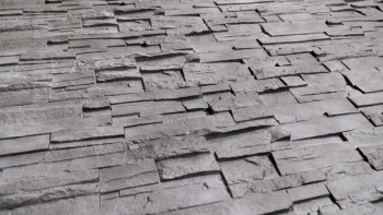 planeo stone-look facade panel - NoviStone Anthracite 1054 x 334 mm