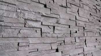 planeo stone-look facade panel - NoviStone Anthracite 1054 x 334 mm
