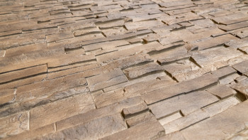 planeo stone-look facade panel - NoviStone Brownstone 1054 x 334 mm