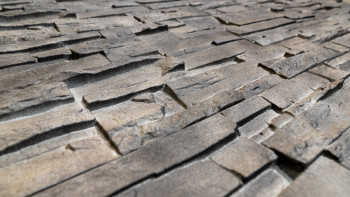 planeo stone-look façade panel - NoviStone Silex Flint 1054 x 334 mm