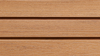 planeo Fassado - WPC rhombus strip facade cladding oak brown