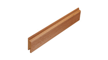 planeo Fassado - WPC rhombus strip façade cladding amber brown