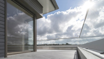 planeo Fassado - WPC rhombus strip facade cladding graphite grey