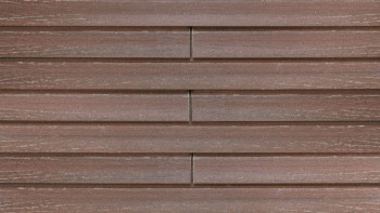 planeo Fassado - WPC rhombus strip facade cladding chestnut brown