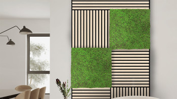 planeo acoustic panel - MixWall Timber Solid Althea Oak 52 x 52 cm | real wood veneer MDF (PLMW-10311C)