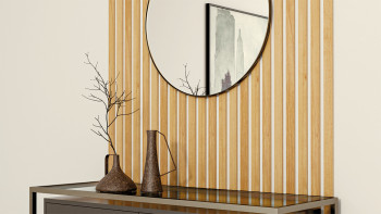 Skaben acoustic panels SilentWall Easy-Sticks - light brown oak - 250 x 3.45 cm