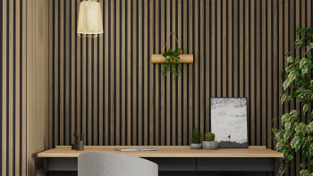 Skaben acoustic panels SilentWall Comfort - Rustic oak - 250 x 30 cm