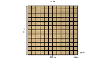 Skaben acoustic panels SilentWall Cube - light brown oak - 61 x 61 cm