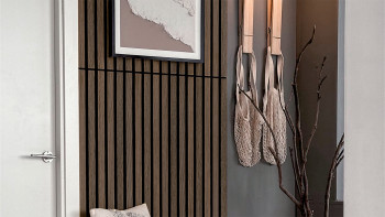 Skaben acoustic panels SilentWall Compact - dark oak - 244 x 30.5 cm