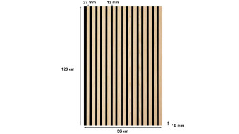 Skaben SilentWall acoustic panels - Natural light oak