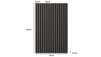 Skaben SilentWall acoustic panels - natural black oak