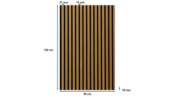 Skaben acoustic panels SilentWall - natural oiled oak