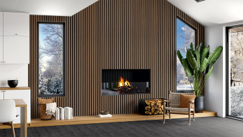 Skaben energy-saving panels SilentWall Thermo - Antique oak - 250 x 48 cm