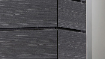 planeo Fassado - WPC rhombus strip facade cladding Prime basalt grey