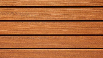 planeo Fassado - WPC rhombus strip facade cladding Prime amber brown
