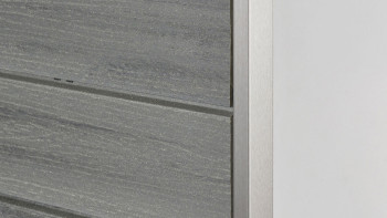 planeo Fassado - WPC rhombus strip facade cladding graphite grey