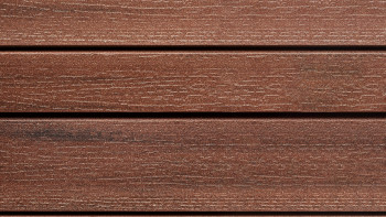 planeo Fassado - WPC rhombus strip facade cladding chestnut brown