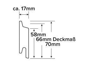 planeo Fassado - WPC rhombus strip facade cladding Prime lava grey