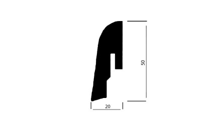 Wicanders Skirtings - Cork-Funiert - Structure - 20x50x2400 mm
