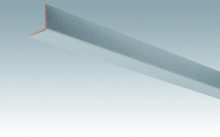 MEISTER Skirting Boards Angular Aluminium Metallic 4080 - 2380 x 33 x 3.5 mm