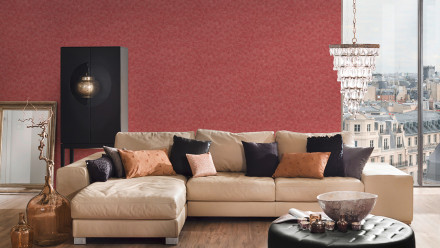 Vinyl wallpaper Luxury wallpaper Architects Paper Metallic Red 235