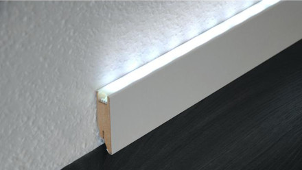 LED Skirting Board Priming Foil/White