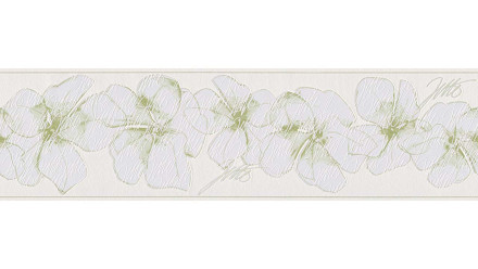Vinyl wallpaper border green modern flowers & nature Only Borders 10 912