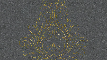 Vinyl wallpaper Nobile Architects Paper Ornaments Grey Metallic 824