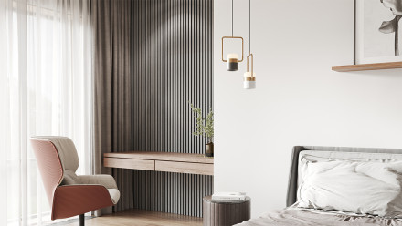 planeo Acoustic Wall Panel ISO - Oak Greige