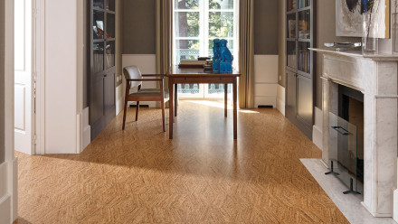 Wicanders click cork flooring - Cork Essence Novel Edge Natural