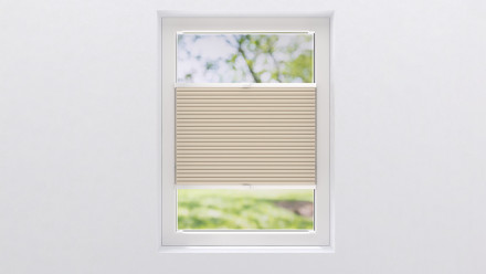 planeo honeycomb pleated blind 25mm VD VS - sand