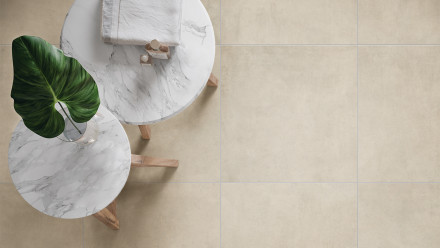 planeo DIYtile floor tiles Urban - 60 x 60 x 12.5 cm Sepia HT