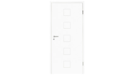 planeo interior door lacquer 2.0 - Keno 9010 white lacquer 2110 x 735 mm DIN R - round RSP hinge 3-t