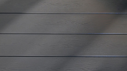 planeo WPC - decking solid grey-brown embossed/fluted - 1m to 6m